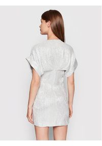 IRO Sukienka koktajlowa Bilou AQ546 Srebrny Regular Fit. Kolor: srebrny. Materiał: wiskoza. Styl: wizytowy