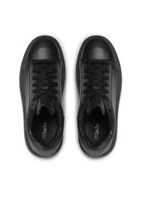 DeeZee Sneakersy WS190701-01 Czarny. Kolor: czarny. Materiał: skóra