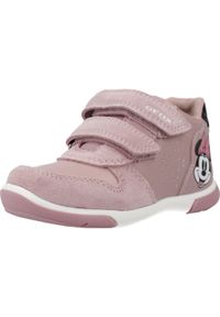 Geox - Buty GEOX B ZAPITO GIRL Rose. Kolor: różowy. Materiał: syntetyk, tkanina, skóra. Sport: turystyka piesza