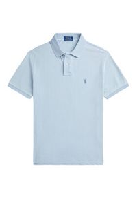 Polo Ralph Lauren Polo 710970582001 Niebieski jasny Custom Slim Fit. Typ kołnierza: polo. Kolor: niebieski. Materiał: bawełna #3
