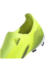Adidas - Buty piłkarskie adidas X Ghosted.3 Ll Fg Jr FW6978 żółte wielokolorowe. Okazja: na co dzień. Kolor: wielokolorowy. Materiał: dzianina, włókno. Szerokość cholewki: normalna. Sport: piłka nożna #8