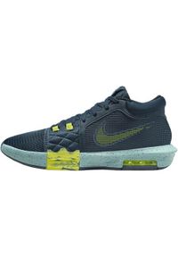 Buty koszykarskie męskie Nike Ebron Witness Viii. Zapięcie: sznurówki. Kolor: niebieski. Materiał: materiał, syntetyk, tkanina. Szerokość cholewki: normalna