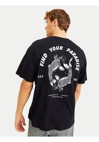 Jack & Jones T-Shirt Charge 12269384 Czarny Relaxed Fit. Kolor: czarny. Materiał: bawełna #8