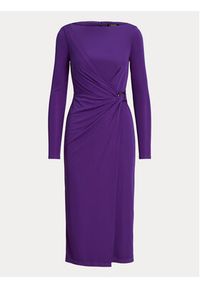 Lauren Ralph Lauren Sukienka koktajlowa 253919794002 Fioletowy Regular Fit. Kolor: fioletowy. Materiał: syntetyk. Styl: wizytowy #5