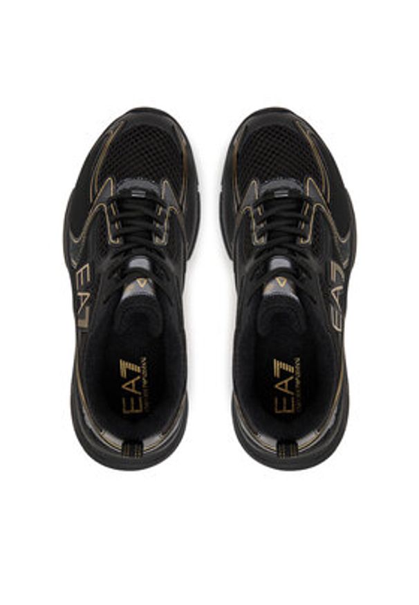 EA7 Emporio Armani Sneakersy X8X249 XK446 U106 Czarny. Kolor: czarny. Materiał: skóra