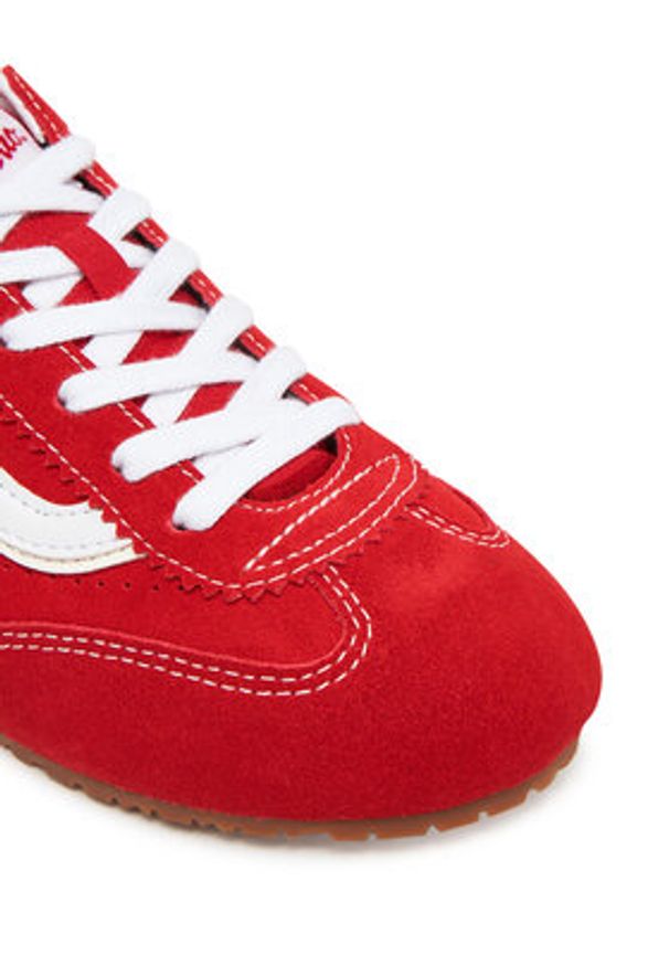 Vans Sneakersy Super Lowpro VN000D83IZQ1 Czerwony. Kolor: czerwony. Materiał: skóra, zamsz