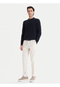 Bugatti Sweter 7100-15532E Granatowy Regular Fit. Kolor: niebieski. Materiał: bawełna #3