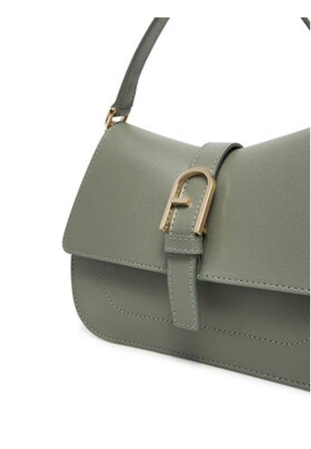 Furla Torebka Flow WB01032 BX2045 AG700 Zielony. Kolor: zielony. Materiał: skórzane