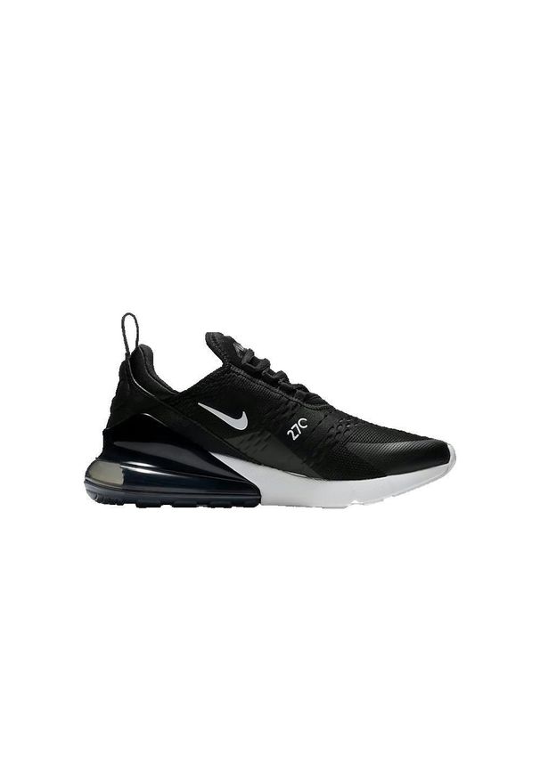 Buty Kobieta Nike Air Max 270 czarny. Okazja: na co dzień. Kolor: czarny. Materiał: syntetyk, tkanina, materiał. Model: Nike Air Max