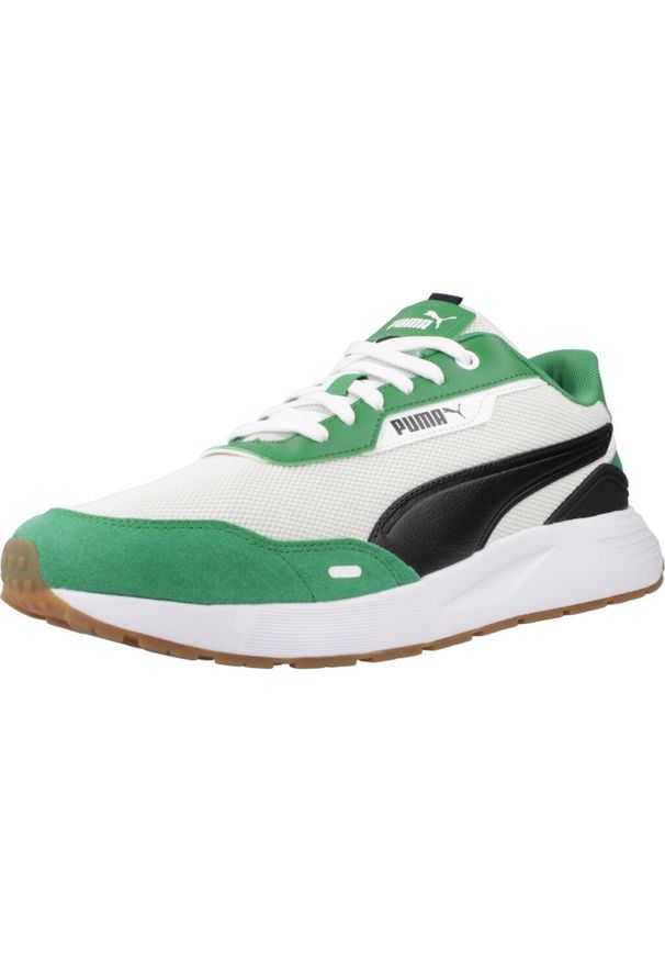 Buty do chodzenia męskie Puma Runtamed Plus. Kolor: wielokolorowy, czarny, zielony. Materiał: materiał, syntetyk. Szerokość cholewki: normalna. Sport: turystyka piesza