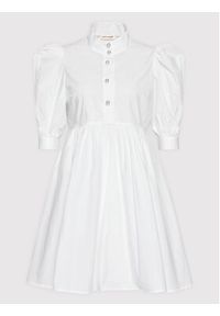 Custommade Sukienka codzienna Lema 999369421 Biały Relaxed Fit. Okazja: na co dzień. Kolor: biały. Materiał: bawełna. Typ sukienki: proste. Styl: casual