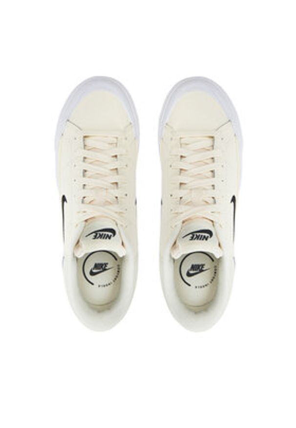 Nike Sneakersy Court Legacy Lift FV5526 101 Écru. Materiał: skóra. Model: Nike Court