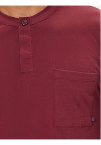 United Colors of Benetton - United Colors Of Benetton Piżama 3VD04P02W Bordowy Regular Fit. Kolor: czerwony. Materiał: bawełna #3