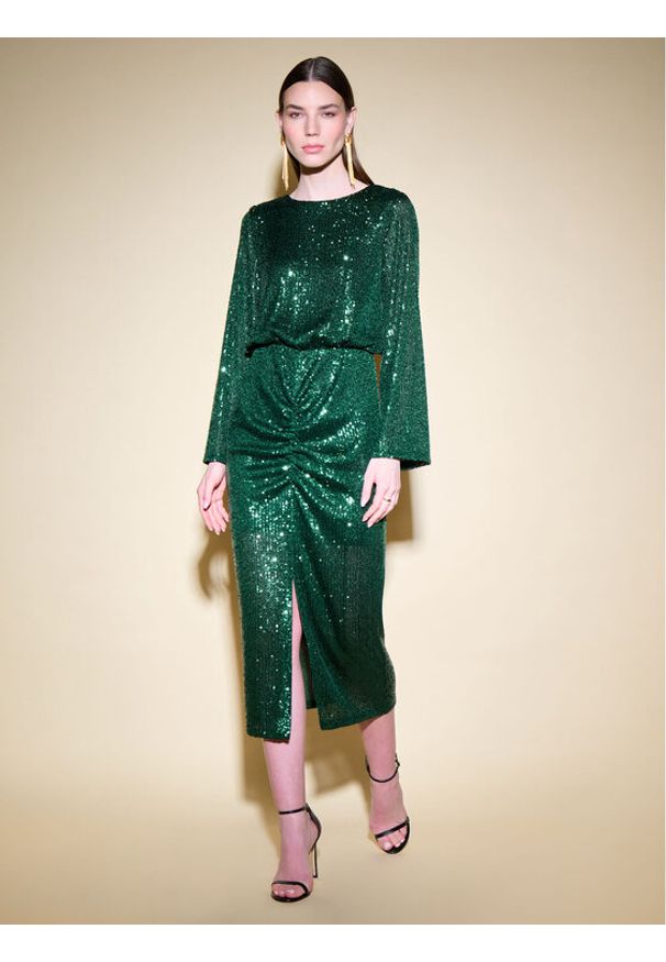 Joseph Ribkoff Sukienka koktajlowa 234714 Zielony Regular Fit. Kolor: zielony. Materiał: syntetyk. Styl: wizytowy