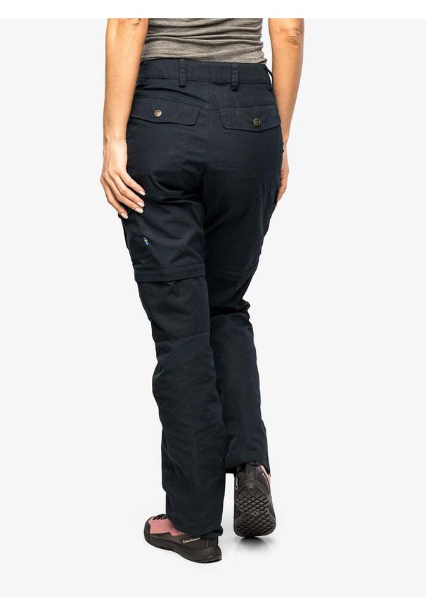 Fjällräven - Spodnie damskie Fjallraven Karla Pro Zip-off Trousers. Kolor: czarny, niebieski. Sport: turystyka piesza