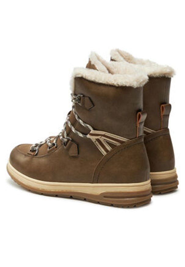 Kimberfeel Śniegowce Ebelya Brązowy. Kolor: brązowy. Materiał: skóra