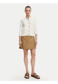 Barbour Kardigan Bredona LKN1008WH71 Écru Regular Fit. Materiał: bawełna #3