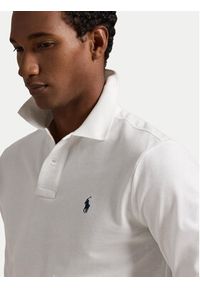 Polo Ralph Lauren Polo 710680790001 Biały Custom Slim Fit. Typ kołnierza: polo. Kolor: biały. Materiał: bawełna #4