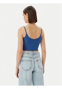 Guess Top V5GP16 K8RT2 Niebieski Regular Fit. Kolor: niebieski. Materiał: wiskoza #4