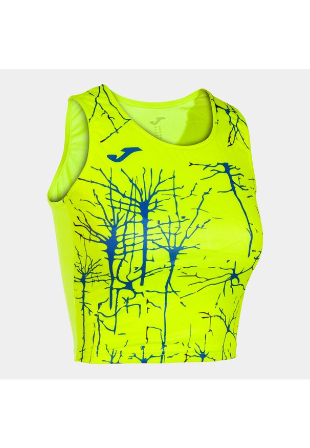 Tank top do biegania damski Joma Elite IX Crop top. Kolor: żółty