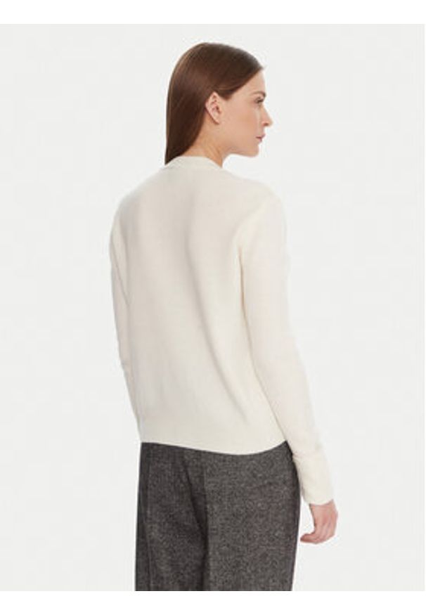 KAOS Sweter RI1KT022 Écru Regular Fit. Materiał: wełna