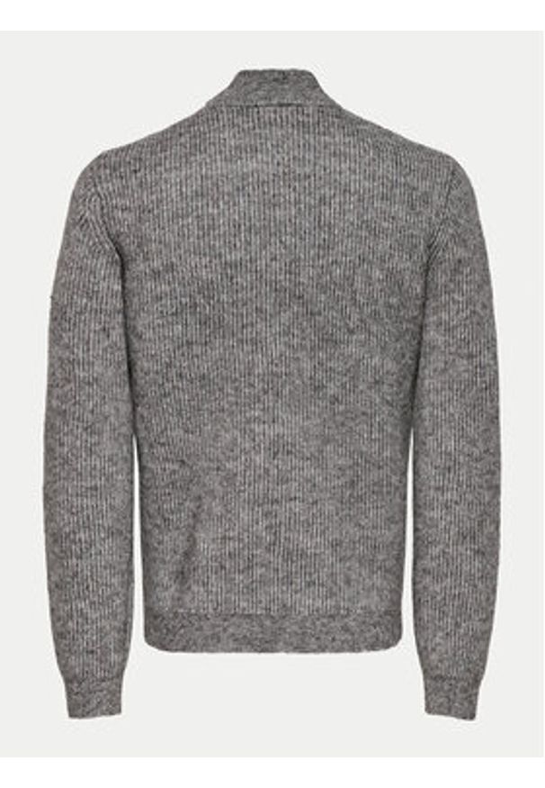 Only & Sons Sweter 22027686 Szary Regular Fit. Kolor: szary. Materiał: syntetyk