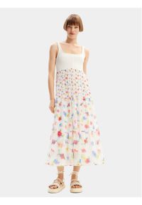 Desigual Sukienka letnia Vancouver 24SWVK58 Biały Regular Fit. Kolor: biały. Materiał: syntetyk. Sezon: lato