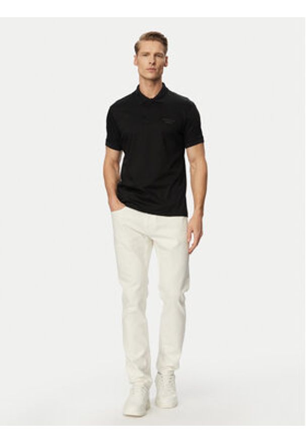 BOSS Polo PS Spirit70 50559801 Czarny Regular Fit. Typ kołnierza: polo. Kolor: czarny. Materiał: bawełna