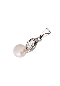 Polcarat Design - Srebrny wisiorek z perłami W 2058. Materiał: srebrne. Kolor: srebrny. Kamień szlachetny: perła