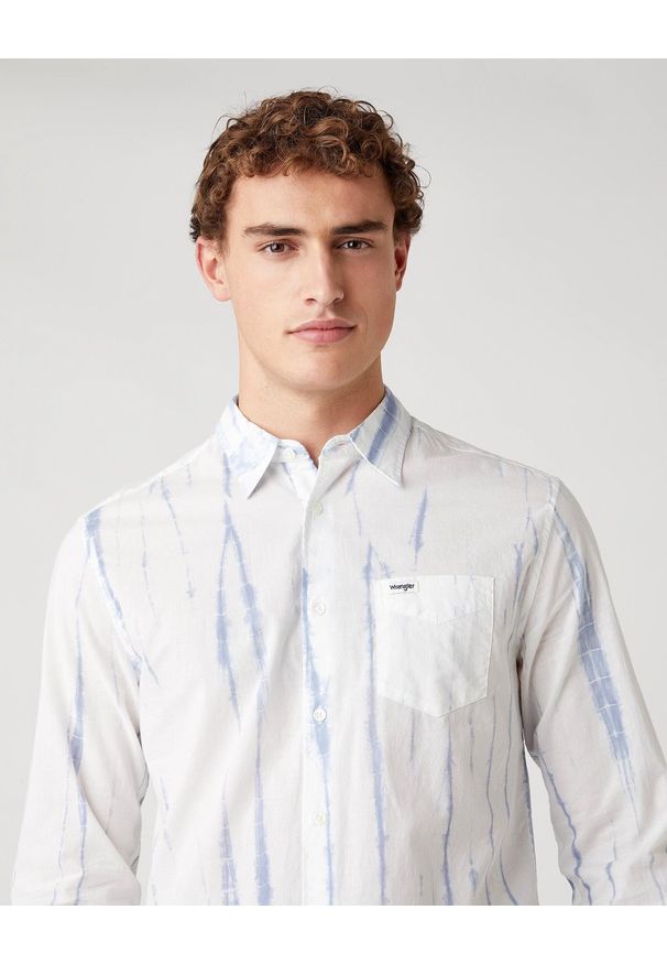 Wrangler - KOSZULA MĘSKA WRANGLER LS 1PKT SHIRT WHITE W5A9OG989 112130089