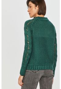 Answear Lab - Sweter. Kolor: zielony. Materiał: wełna, dzianina, akryl. Długość rękawa: raglanowy rękaw. Wzór: gładki. Styl: wakacyjny #5