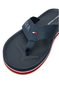 TOMMY HILFIGER - Tommy Hilfiger Japonki Comfort Hilfiger Beach Sandal FM0FM05341 Granatowy. Kolor: niebieski. Materiał: materiał #4