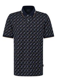 Bugatti Polo 8150-75032C Granatowy Regular Fit. Typ kołnierza: polo. Kolor: niebieski. Materiał: syntetyk #5