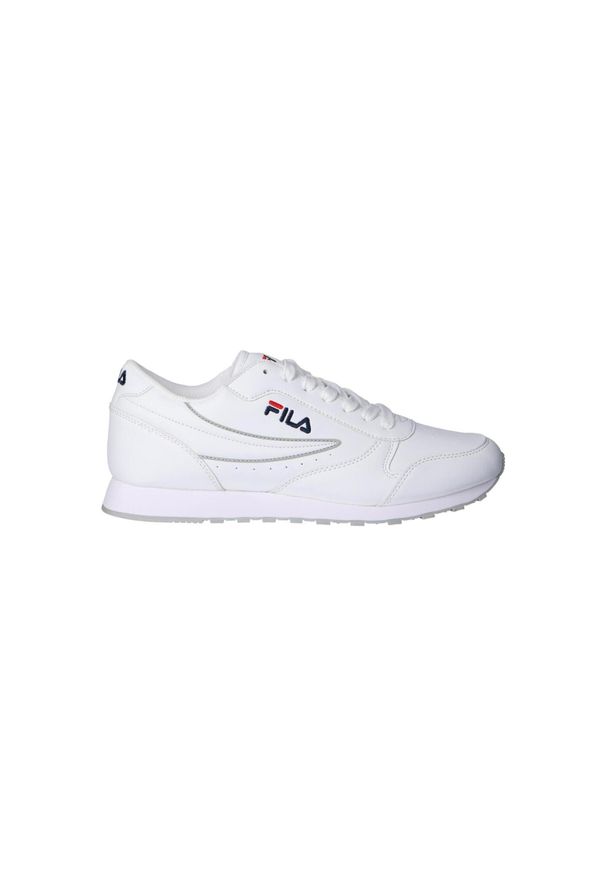 Buty do chodzenia męskie Fila Orbit. Zapięcie: sznurówki. Kolor: biały. Materiał: tkanina, materiał, skóra, syntetyk. Szerokość cholewki: normalna. Sport: turystyka piesza