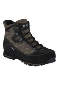 Buty trekkingowe męskie Aku Trekker Lite Iii Wide Gtx. Wysokość cholewki: za kostkę. Kolor: zielony, wielokolorowy. Materiał: syntetyk, zamsz, materiał. Szerokość cholewki: normalna