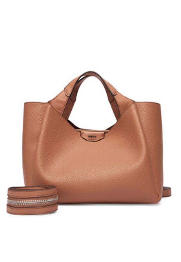DKNY Torebka R43DYG33 Brązowy. Kolor: brązowy. Materiał: skórzane