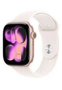 APPLE - Smartwatch Apple Watch 11 GPS 46mm Rose Gold Alu Sport Band M/L Różowy (MEV74WF/A). Rodzaj zegarka: smartwatch. Kolor: różowy. Styl: sportowy #1