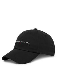 TOMMY HILFIGER - Tommy Hilfiger Czapka z daszkiem Linear AM0AM14198 Czarny. Kolor: czarny. Materiał: bawełna #1