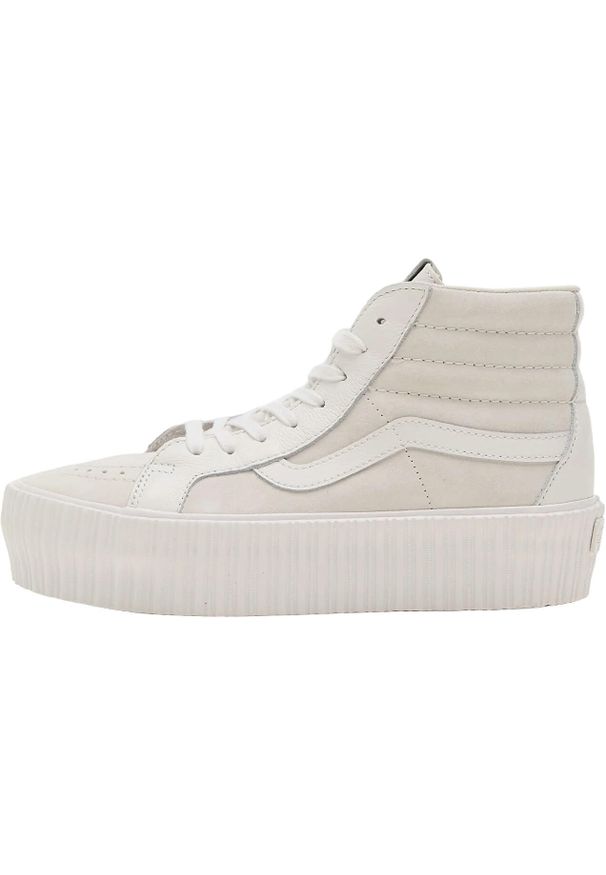 Adidasy Vans Sk8-hi Reissue 3 Platform Lx, Dla obu płci. Kolor: biały. Materiał: zamsz, materiał. Obcas: na platformie. Model: Vans SK8. Sport: fitness