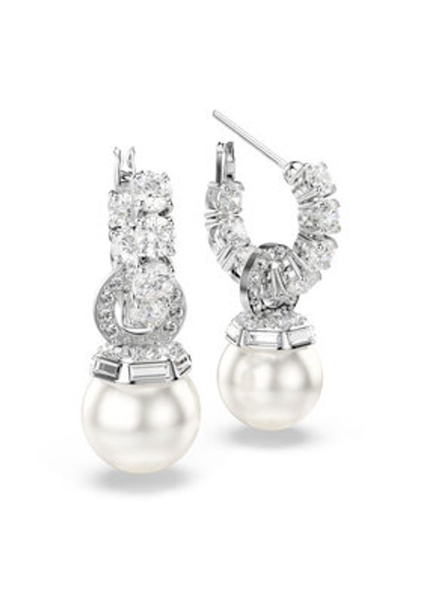 Swarovski Kolczyki Matrix 5691716 Srebrny. Materiał: metalowe. Kolor: srebrny