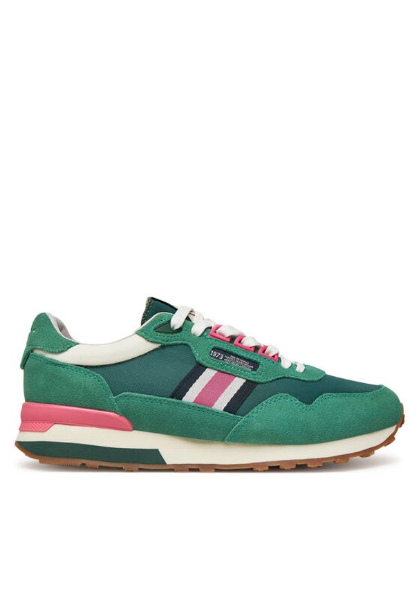 Pepe Jeans Sneakersy Kingston Heritage W PLS40033 Zielony. Kolor: zielony. Materiał: zamsz, skóra