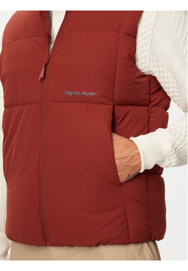 Jack & Jones - Jack&Jones Bezrękawnik Vesterbro 12260442 Brązowy Regular Fit. Kolor: brązowy. Materiał: syntetyk. Długość rękawa: bez rękawów