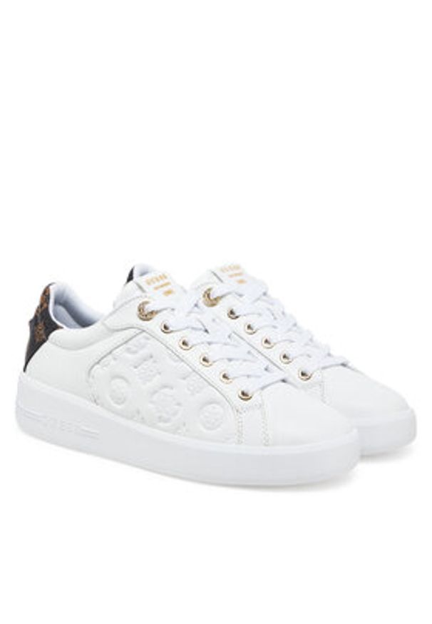 Guess Sneakersy FLJRON FAL12 Biały. Kolor: biały. Materiał: skóra