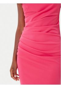 Rinascimento Sukienka koktajlowa CFC0125332003 Różowy Slim Fit. Kolor: różowy. Materiał: syntetyk. Styl: wizytowy #4