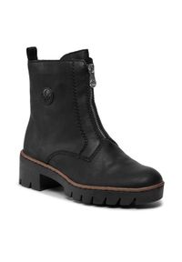 Rieker Botki X5754-00 Czarny. Kolor: czarny #1