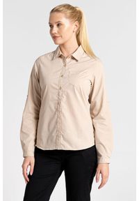 CRAGHOPPERS - Koszula podróżnicza damska Craghoppers Kiwi II LS Shirt. Kolor: beżowy