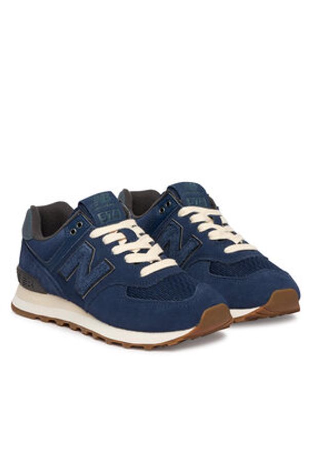 New Balance Sneakersy U5747FO Granatowy. Kolor: niebieski. Materiał: zamsz, skóra