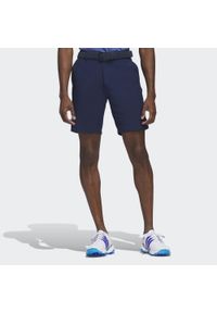 Adidas - Ultimate365 8.5-Inch Golf Shorts. Kolor: niebieski. Materiał: materiał. Sport: golf