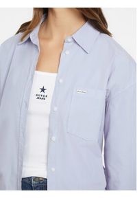 Guess Jeans Koszula W4YH22 WGCF1 Niebieski Relaxed Fit. Kolor: niebieski. Materiał: bawełna #3