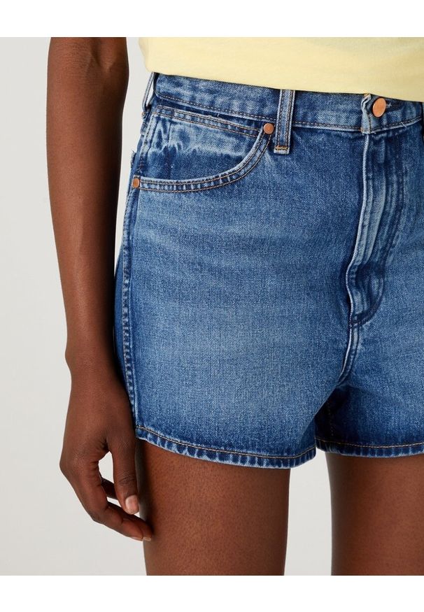 Wrangler - WRANGLER FESTIVAL SHORT DAMSKIE SZORTY SPODENKI PRELOVED W25J7316O 112332441. Materiał: jeans